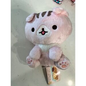 San-X Corocoro Coronya Plum-Chan 8in Pink Cat Plush GS6506 NWT Kawaii Toy